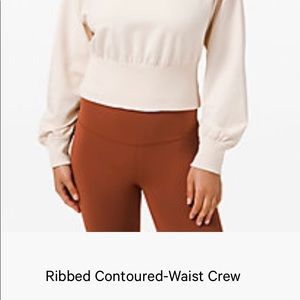 Ribbed Contoured Waist Crew
